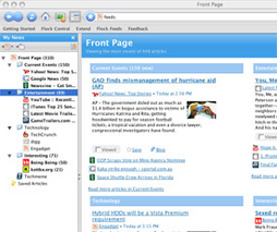Flock RSS screenshot