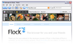 Flock Screenshot Flickr